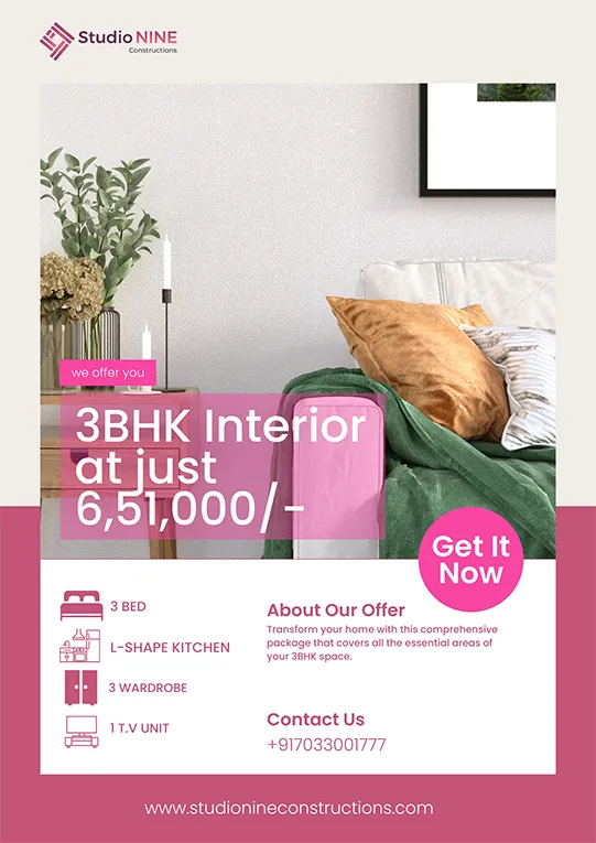 3BHK Interior Offer